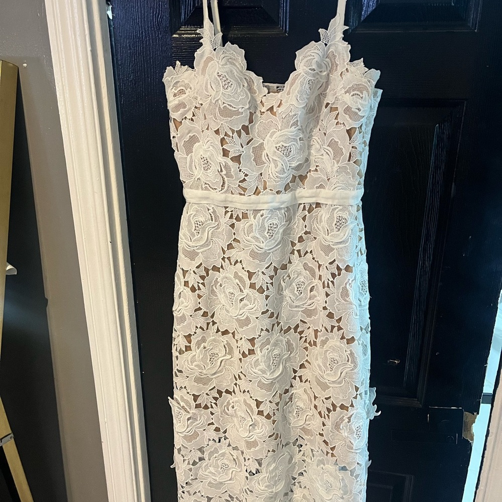 Catherine Dean Frida Midi Dress Floral Midi Lace Dress